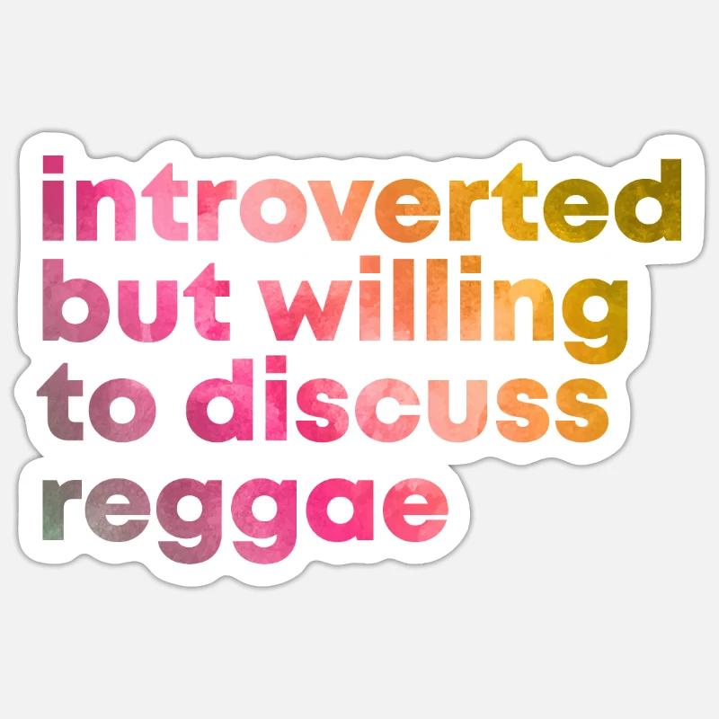 reggae Sticker taille S (10 x 10 cm)