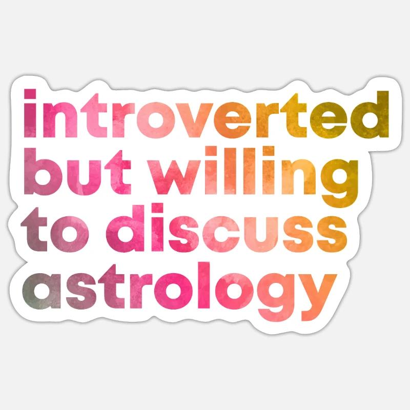 astrologie Sticker taille S (10 x 10 cm)