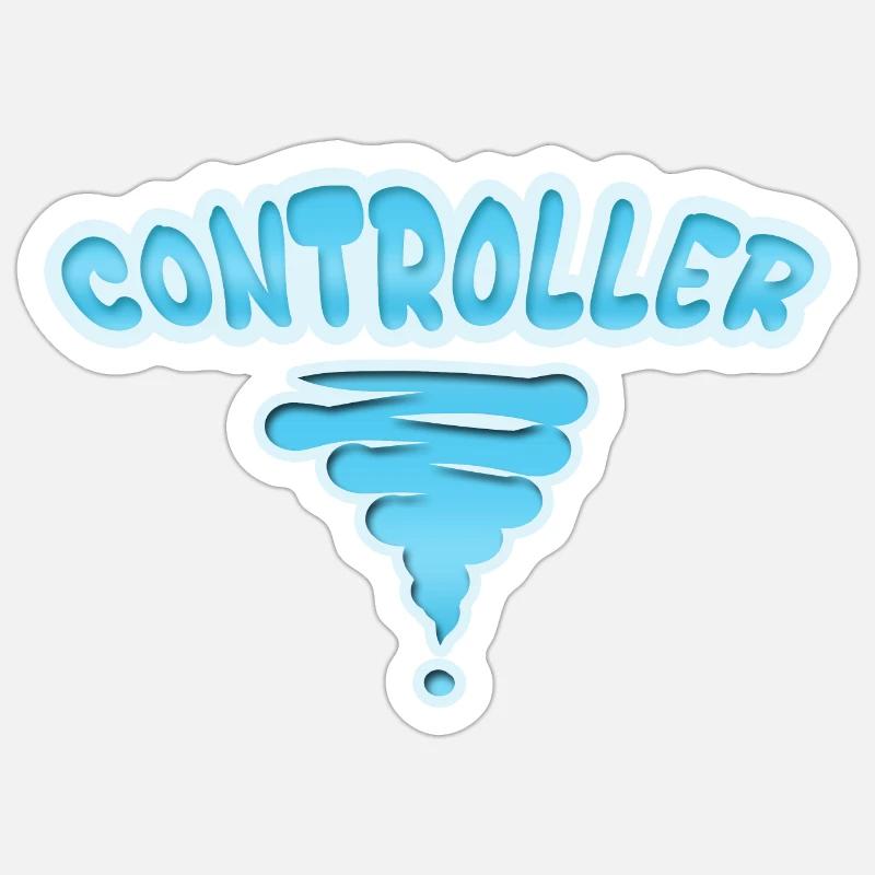 Controller als Beruf Sticker Größe S (10 x 10 cm)
