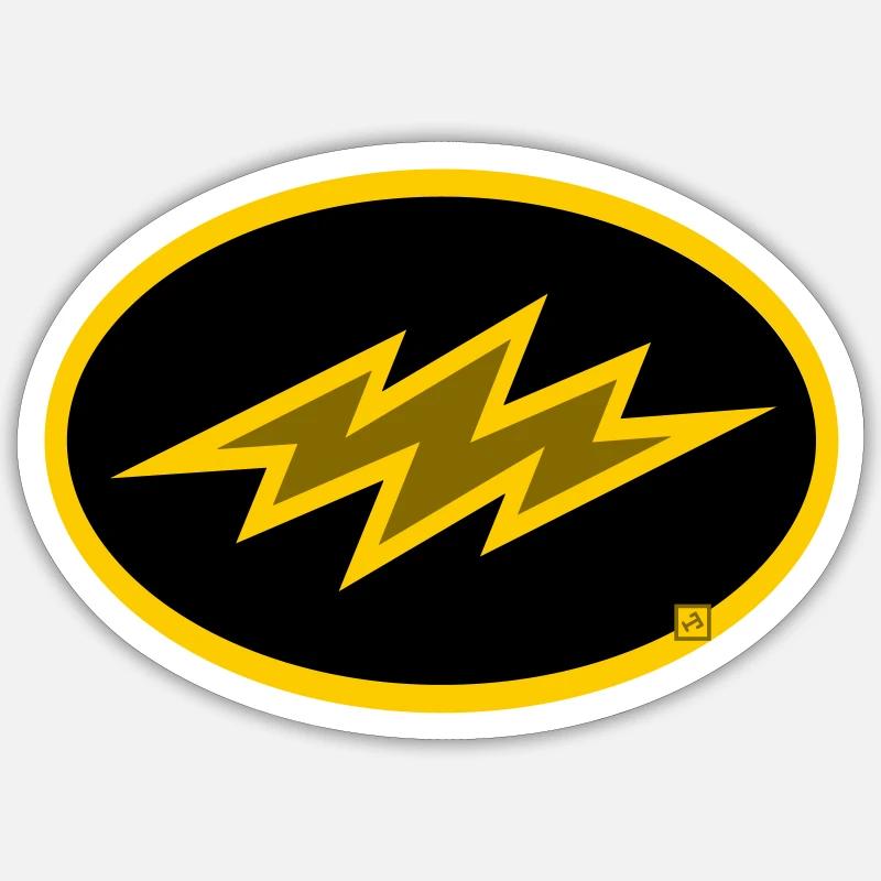 bolt - Sticker size S (10 x 10 cm) - white matte