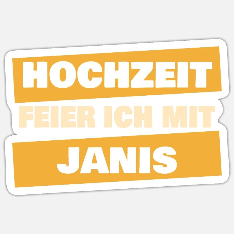Janis Sticker taille S (10 x 10 cm)