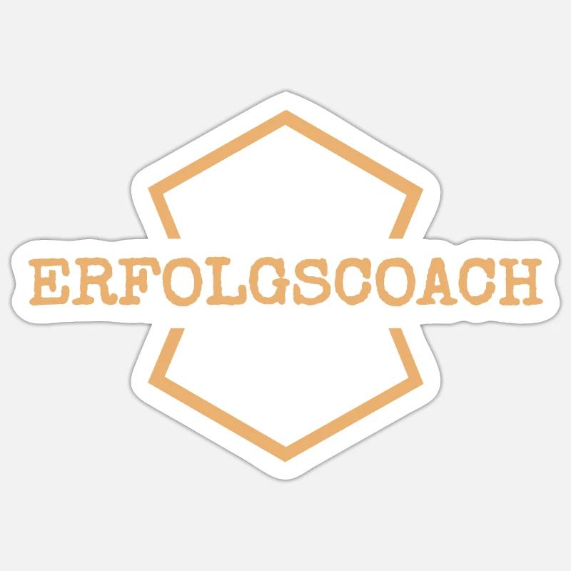 Work Success Coach - Sticker size S (10 x 10 cm) - white matte