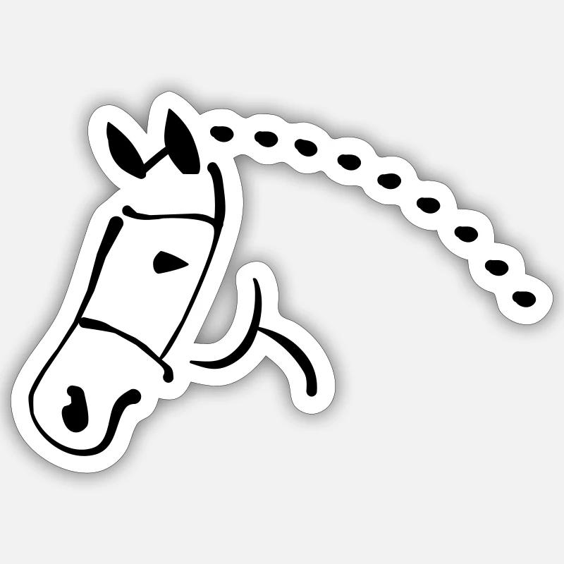 Cheval Sticker taille S (10 x 10 cm)