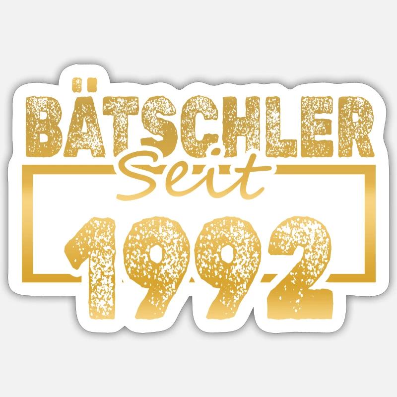 Single, 1992 - Sticker taille S (10 x 10 cm) - blanc mat