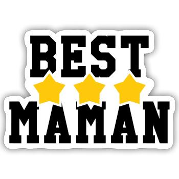 Best Mom - Mother's Day - Sticker size S (10 x 10 cm) - white matte - Front