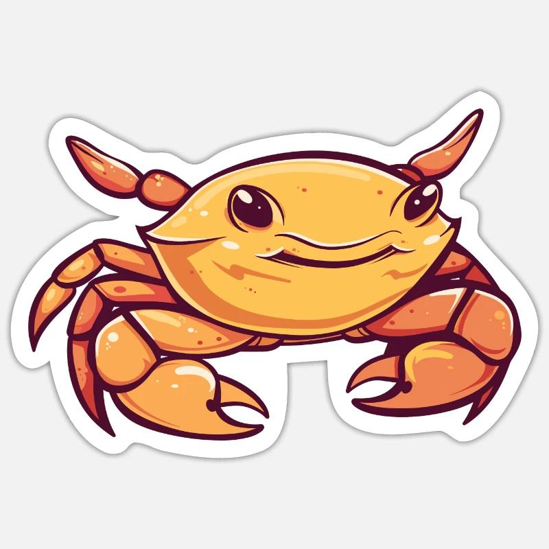 Krabbe Languste Sticker Größe S (10 x 10 cm)