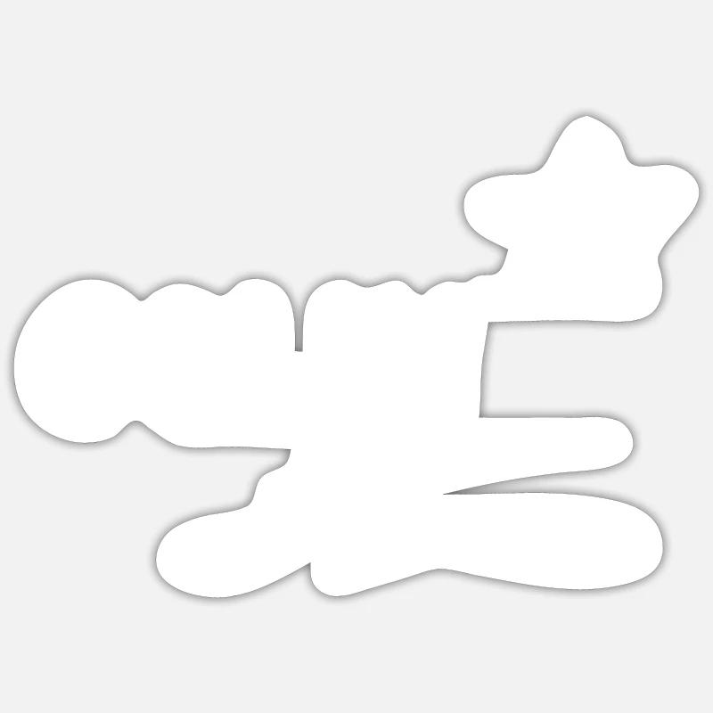 Cadeau Colin - Sticker taille S (10 x 10 cm) - blanc mat
