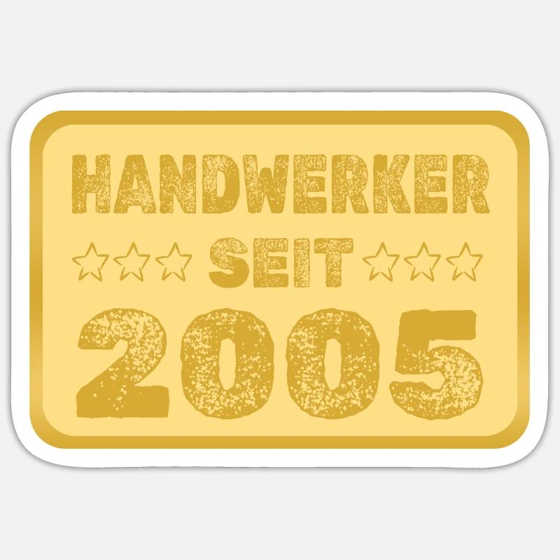 2005 - Sticker size S (10 x 10 cm) - white matte