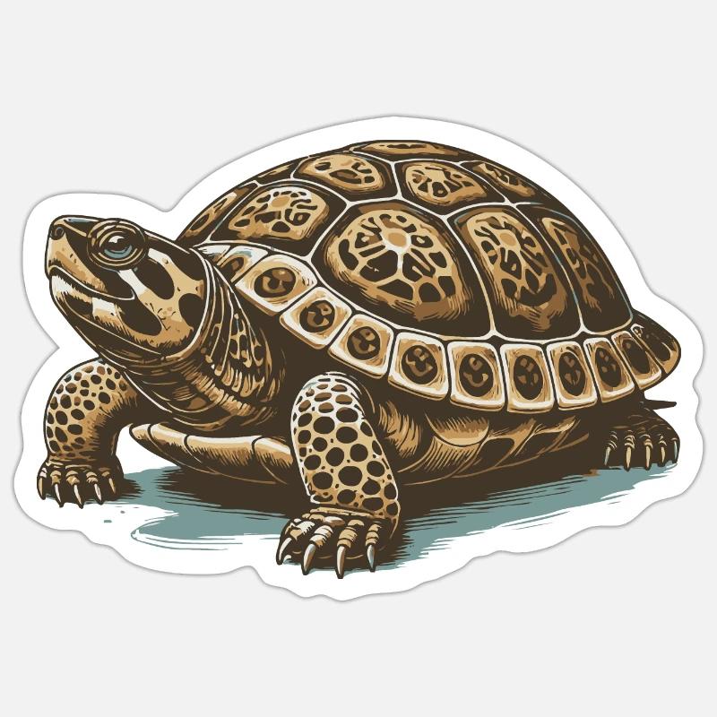 Turtle Sticker size S (10 x 10 cm)