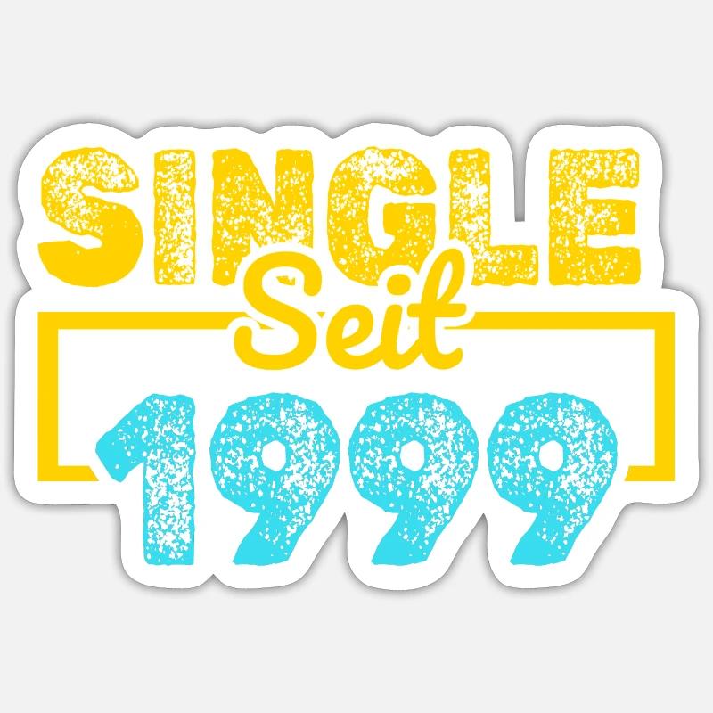 1999 - Sticker size S (10 x 10 cm) - white matte