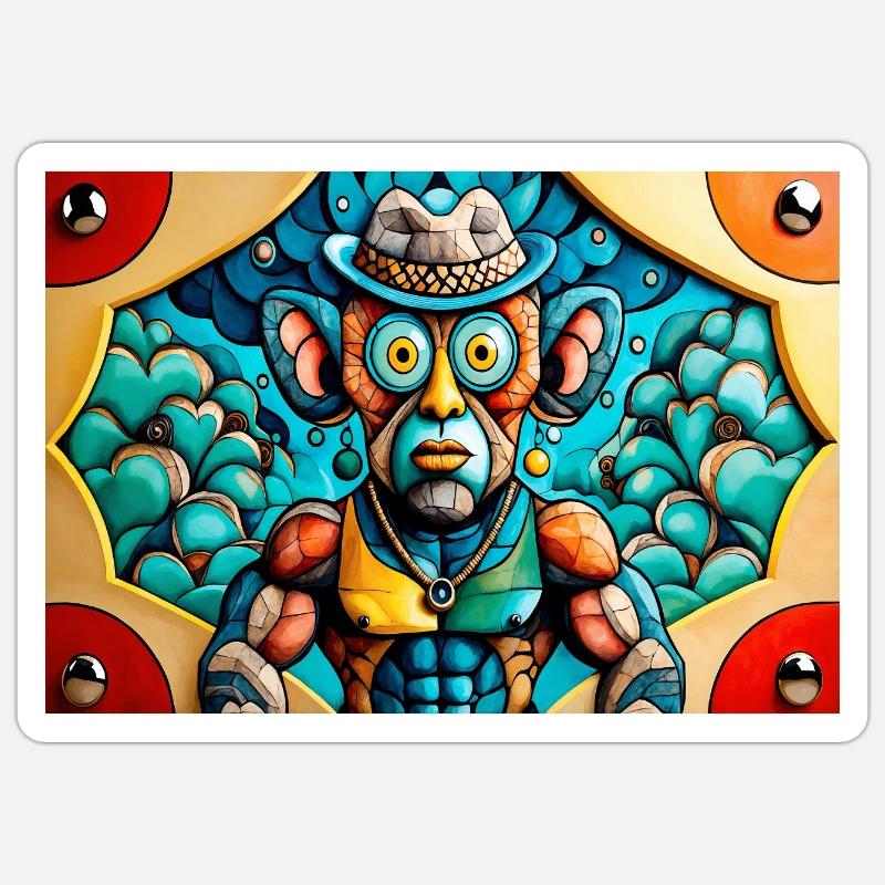 Caveman Sticker size S (10 x 10 cm)