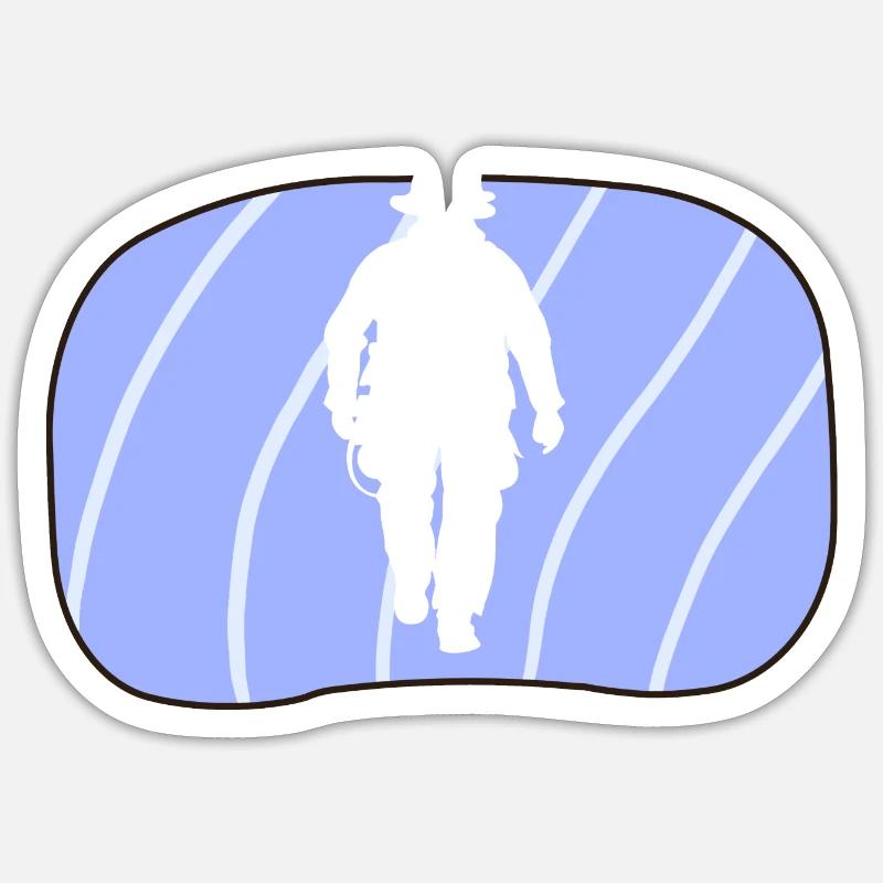 Opération pompier Sticker taille S (10 x 10 cm)