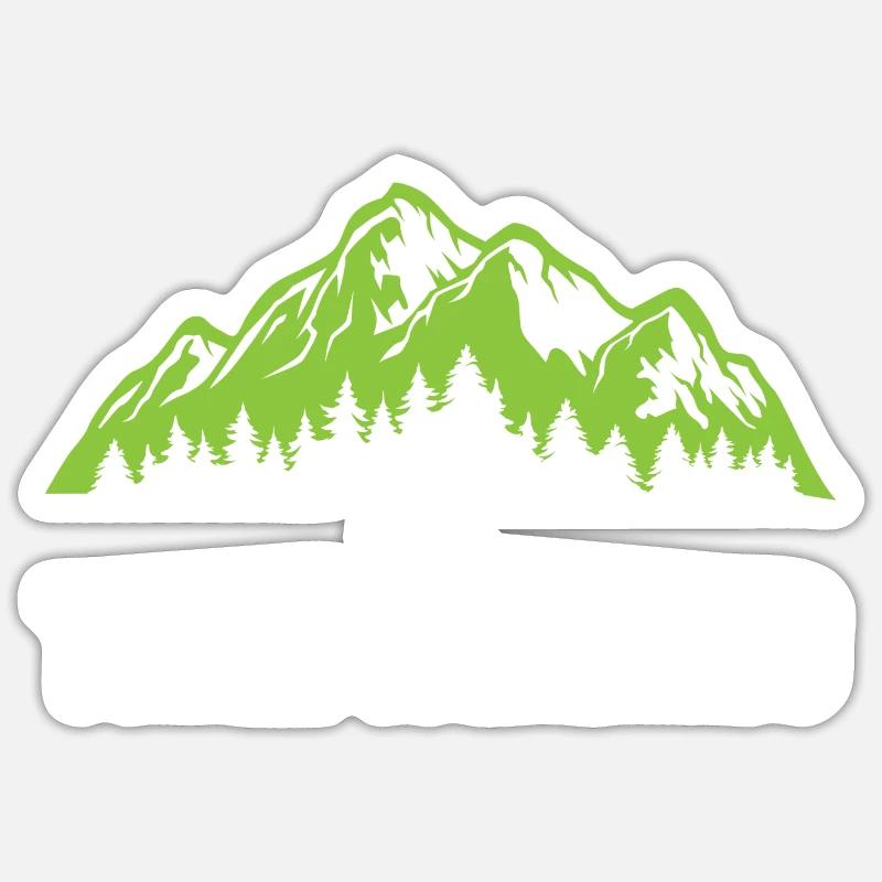 Course sur sentier - Sticker taille S (10 x 10 cm) - blanc mat