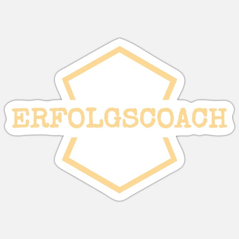 Gift for Success Coach - Sticker size S (10 x 10 cm) - white matte