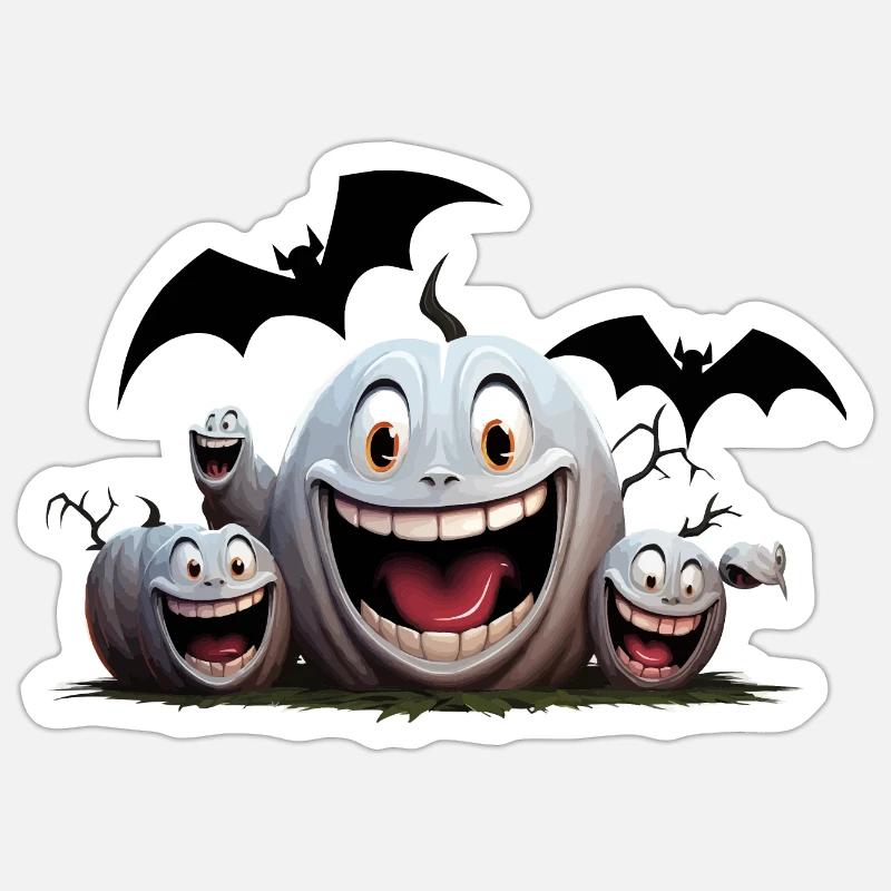 Le Batty Party Crasher - Sticker taille S (10 x 10 cm) - blanc mat