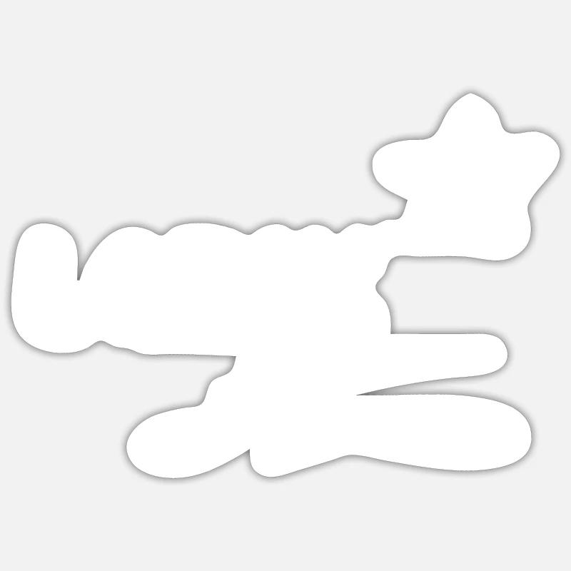 Geschenk Lorik - Sticker Größe S (10 x 10 cm) - Mattweiß