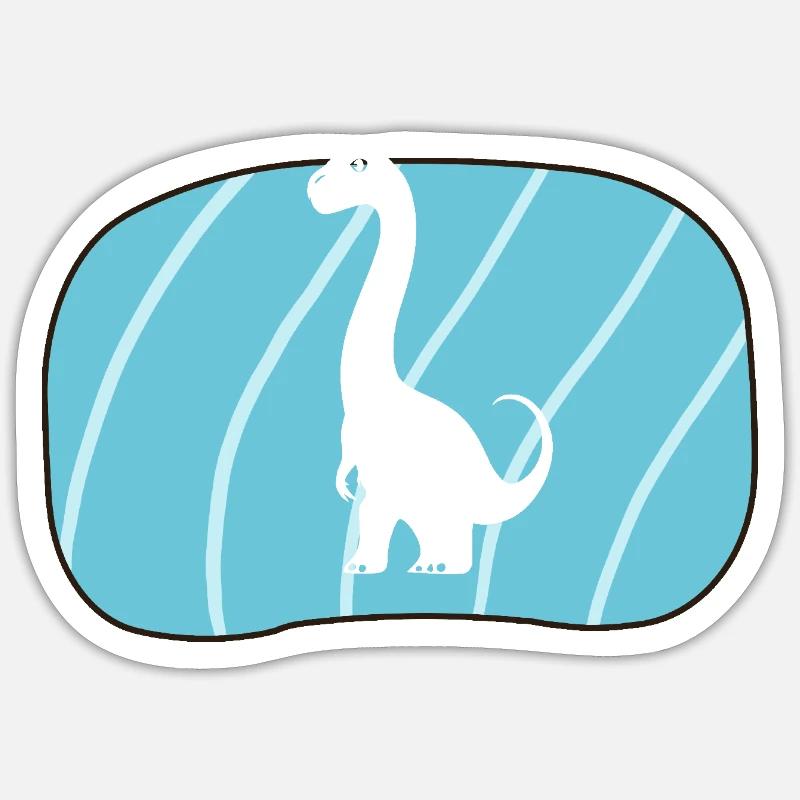 Dinosaur Reptile Trex - Sticker size S (10 x 10 cm) - white matte