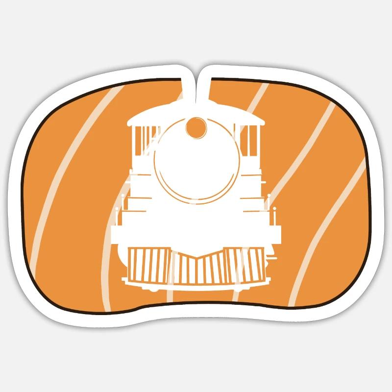 Rails de chemin de fer Sticker taille S (10 x 10 cm)