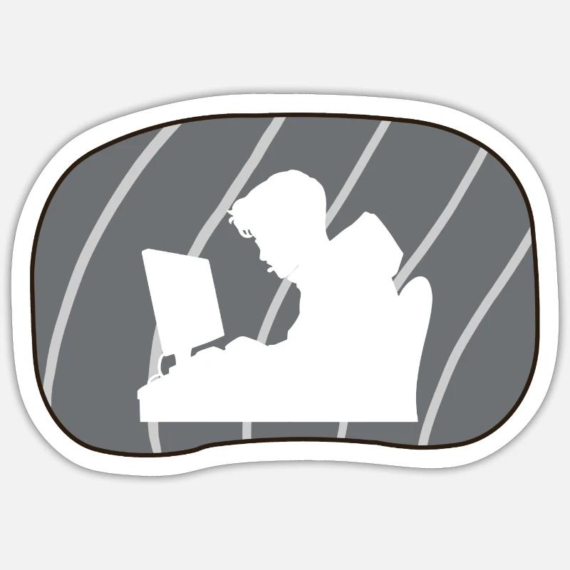 Hacker Informatiker Informatik Sticker Größe S (10 x 10 cm)