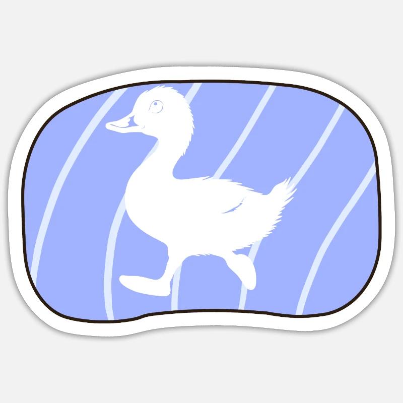Entchen Gans Sticker Größe S (10 x 10 cm)