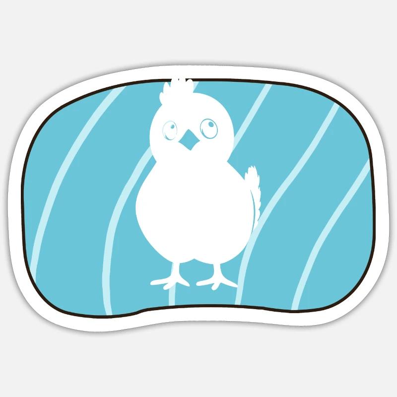 Chicken, poultry Sticker size S (10 x 10 cm)