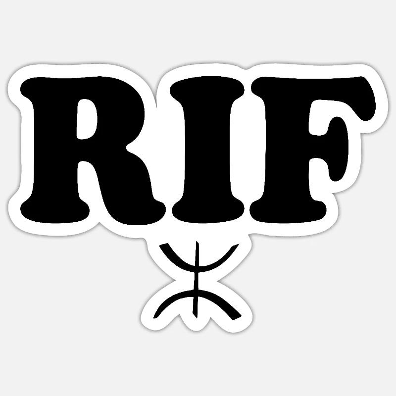 Rif - Sticker size S (10 x 10 cm) - white matte