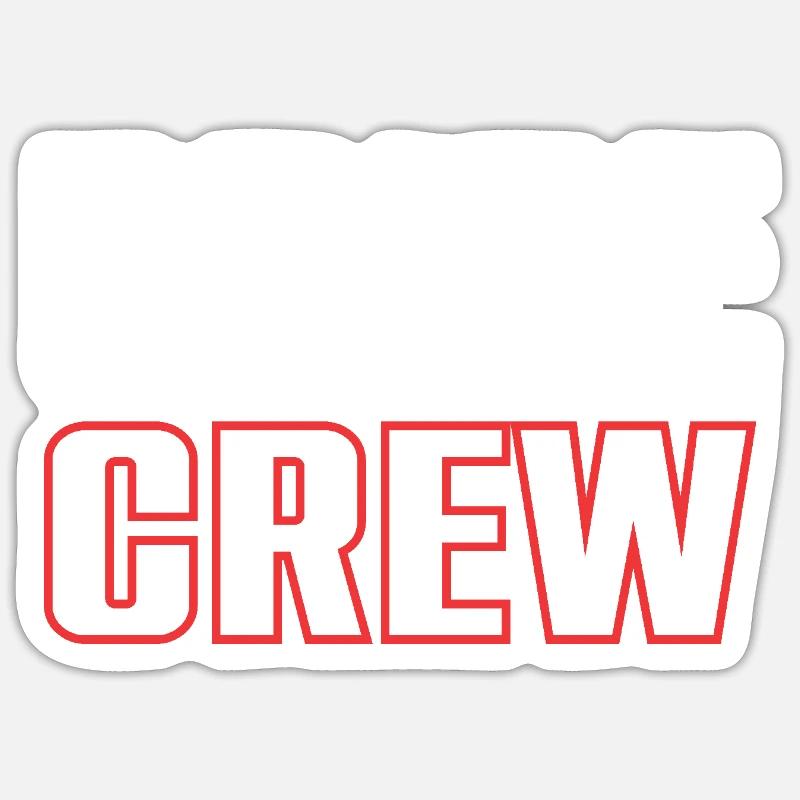 Bride Crew - Sticker Größe S (10 x 10 cm) - Mattweiß
