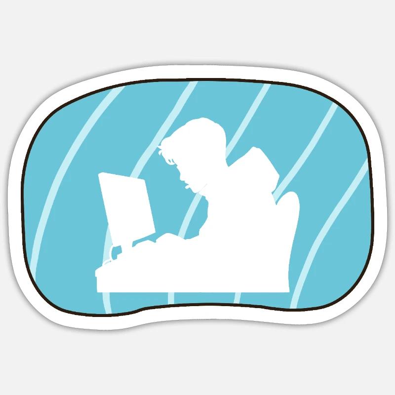 Hacker Computer Scientist Sticker size S (10 x 10 cm)