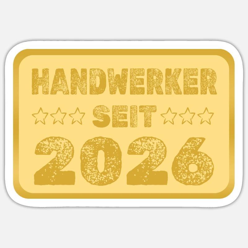 seit 2026 - Sticker Größe S (10 x 10 cm) - Mattweiß