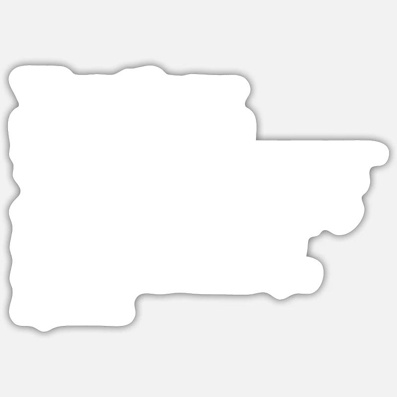 Wurstfinger Idiome allemand drôle - Sticker taille S (10 x 10 cm) - blanc mat