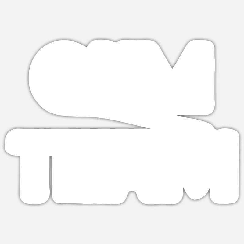 Gym Team - Sticker Größe S (10 x 10 cm) - Mattweiß