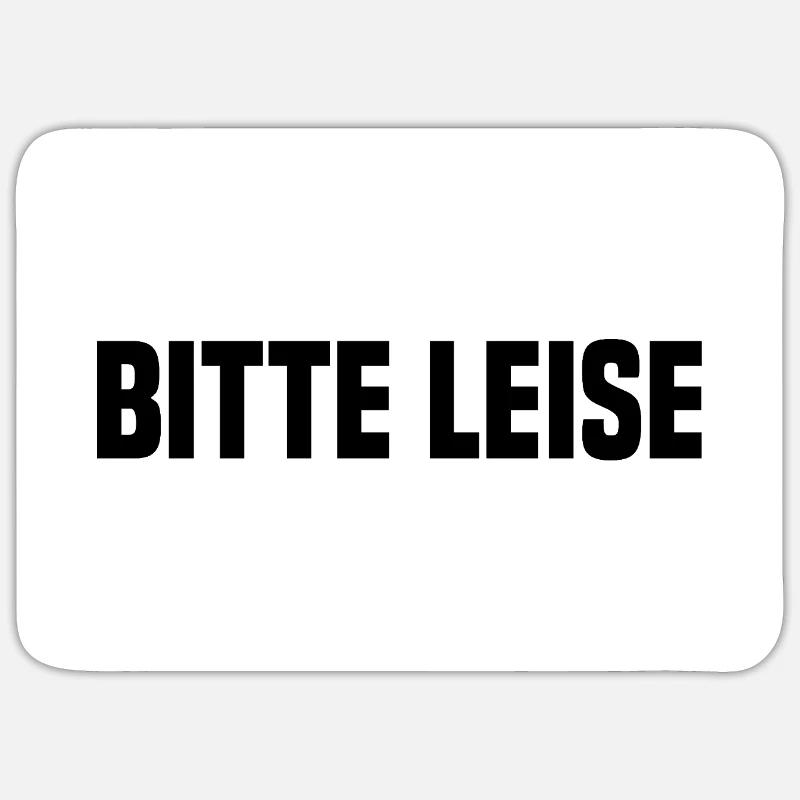 Kannst Du Bitte Leise Ein Idiot Sein? - Sticker Größe S (10 x 10 cm) - Mattweiß