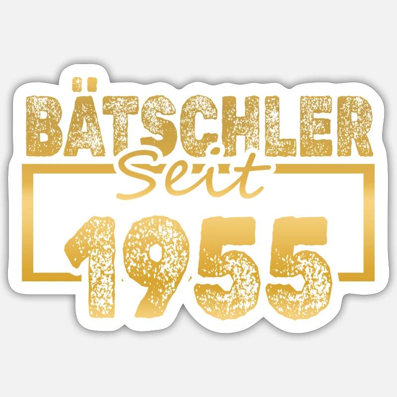 Single, 1955 - Sticker taille S (10 x 10 cm) - blanc mat