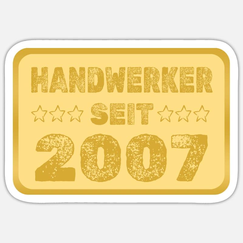 2007 - Sticker Größe S (10 x 10 cm) - Mattweiß