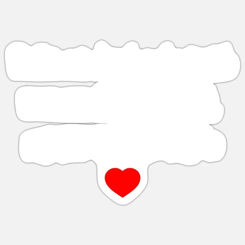 Funny saying - Sticker size S (10 x 10 cm) - white matte
