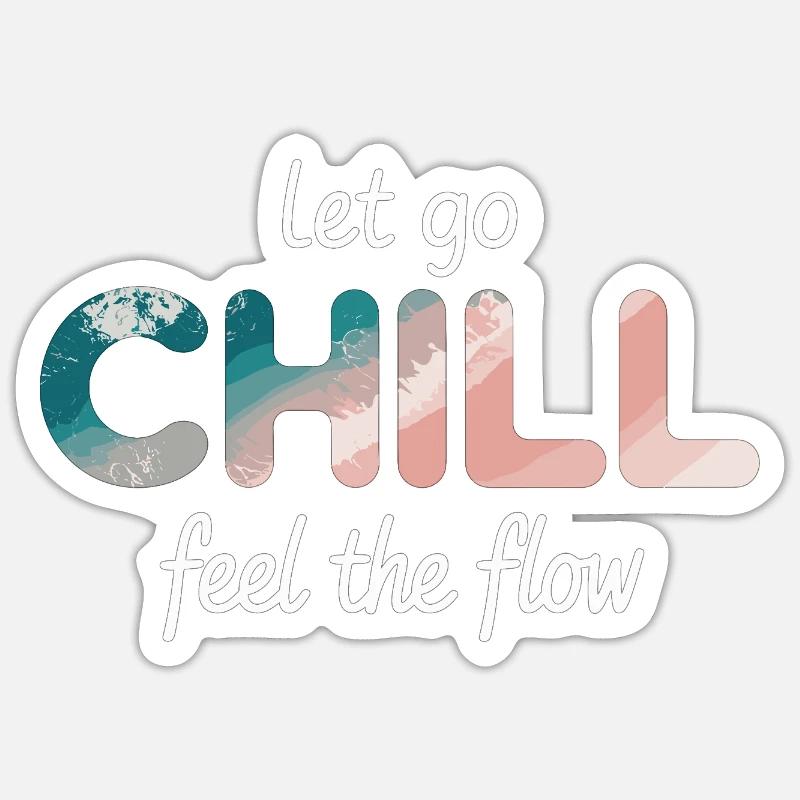 Flow Shirt for Vacation & Vibes Sticker size S (10 x 10 cm)