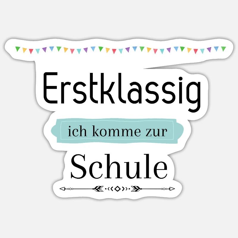Einschulung Sticker Größe S (10 x 10 cm)