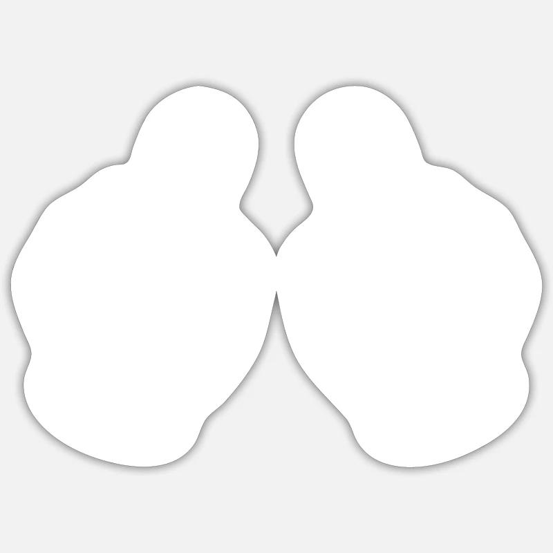 Fick Dich Mittelfinger Sticker Größe S (10 x 10 cm)