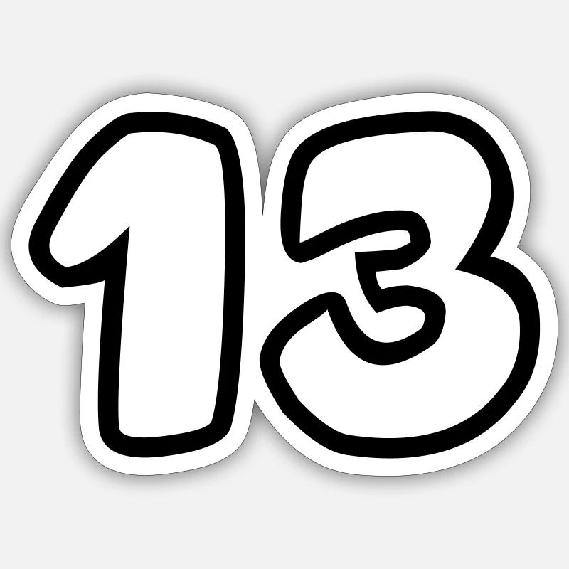 13 Sticker Größe S (10 x 10 cm)