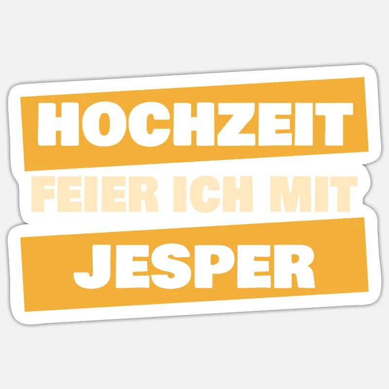 JGA Jesper - Sticker taille S (10 x 10 cm) - blanc mat