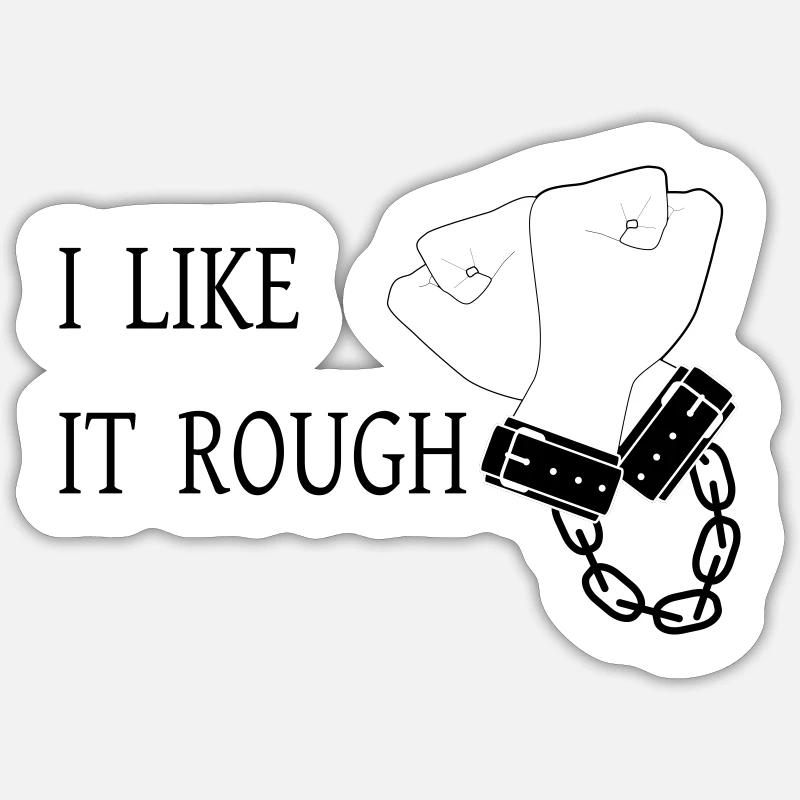 J’aime ça brut - Sticker taille S (10 x 10 cm) - blanc mat