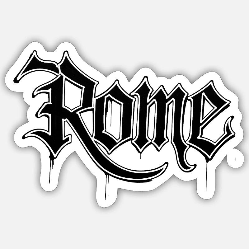 Rome - Sticker size S (10 x 10 cm) - white matte
