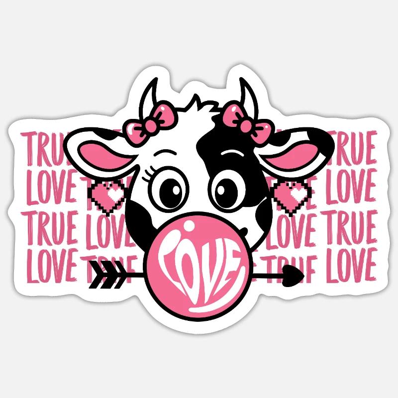 LOVE - Sticker taille S (10 x 10 cm) - blanc mat