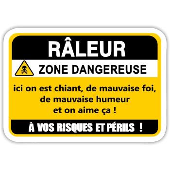 Complaining Danger Zone - Sticker size S (10 x 10 cm) - white matte - Front
