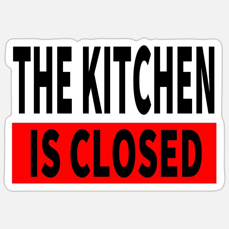 Kitchen Sticker size S (10 x 10 cm)