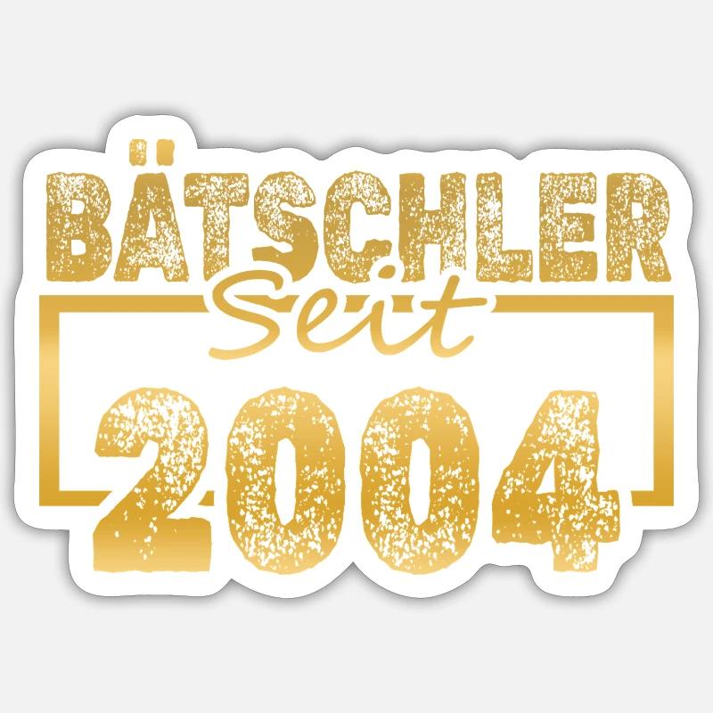 Single 2004 - Sticker size S (10 x 10 cm) - white matte