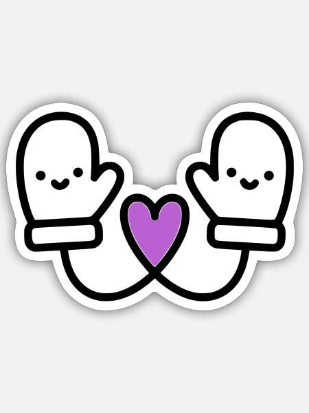  - Sticker size S (10 x 10 cm) - white matte