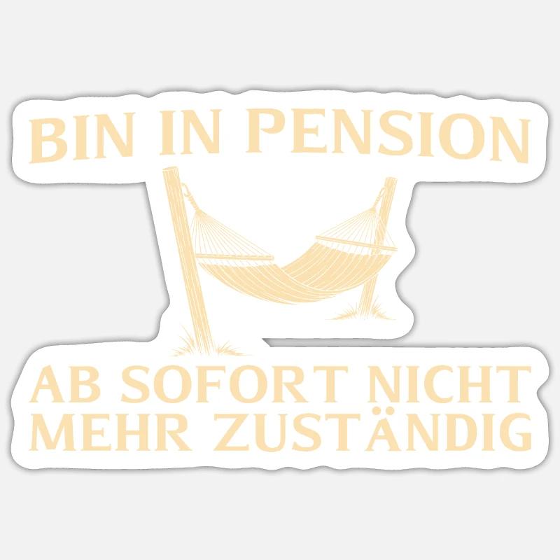 Pension Plus responsable - Retraité - Sticker taille S (10 x 10 cm) - blanc mat
