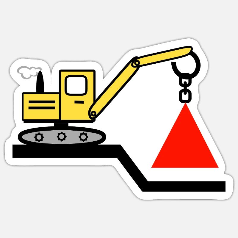 Bagger Sticker Größe S (10 x 10 cm)