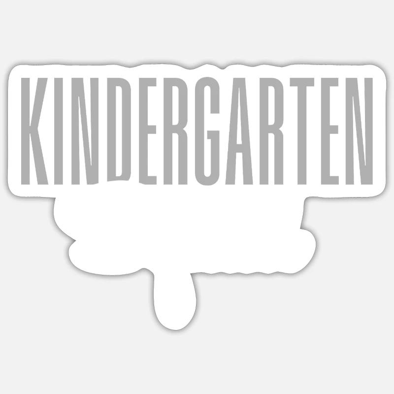 Kindergartengruppe Lehrerin Vorschule - Sticker Größe S (10 x 10 cm) - Mattweiß